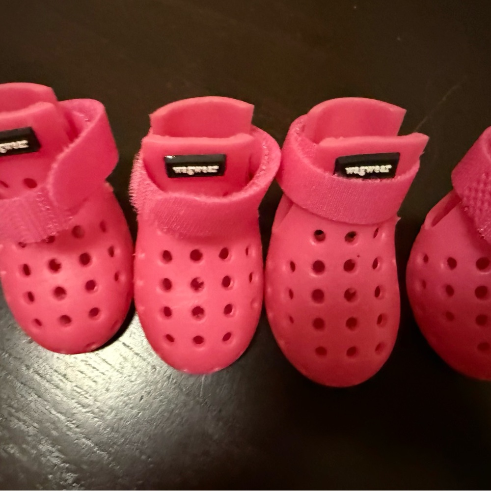 WagWear Pink Dog Booties - XXSH